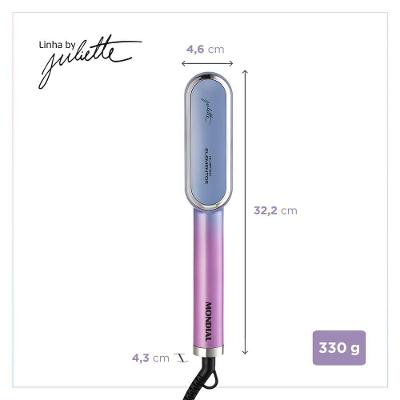 Escova Alisadora Qu4tro Elementos By Juliette Mondial Ea-ju-03 Bivolt