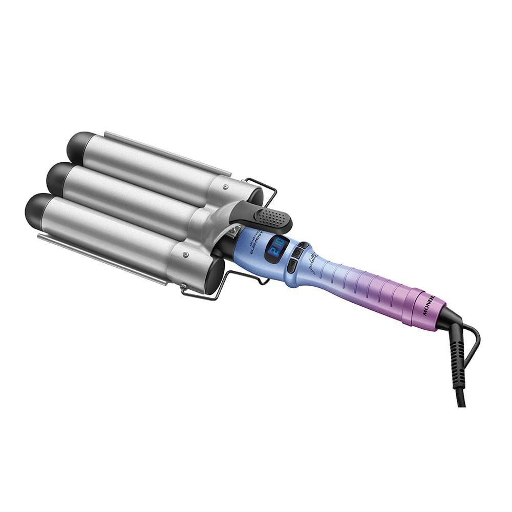 Modelador De Cachos Triondas By Juliette Mondial Azul/rosa MCT-JU-03 Bivolt - 1