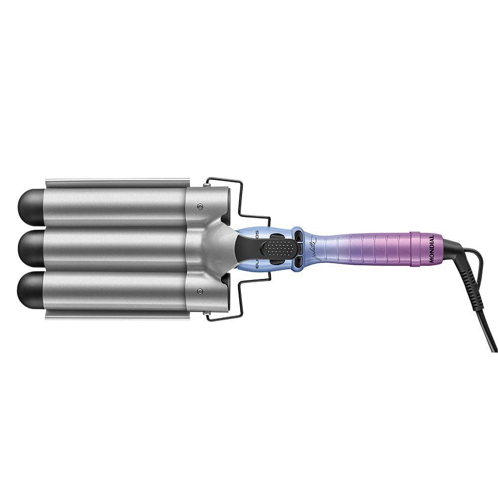 Modelador De Cachos Triondas By Juliette Mondial Azul/rosa MCT-JU-03 Bivolt - 3