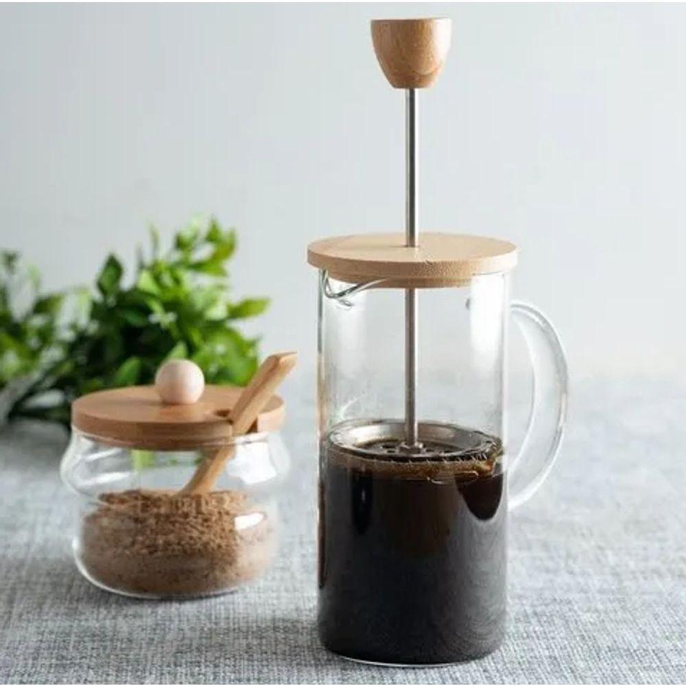 Cafeteira De Prensa Francesa Em Vidro Borossilicato 600ml Mimo Style - 4