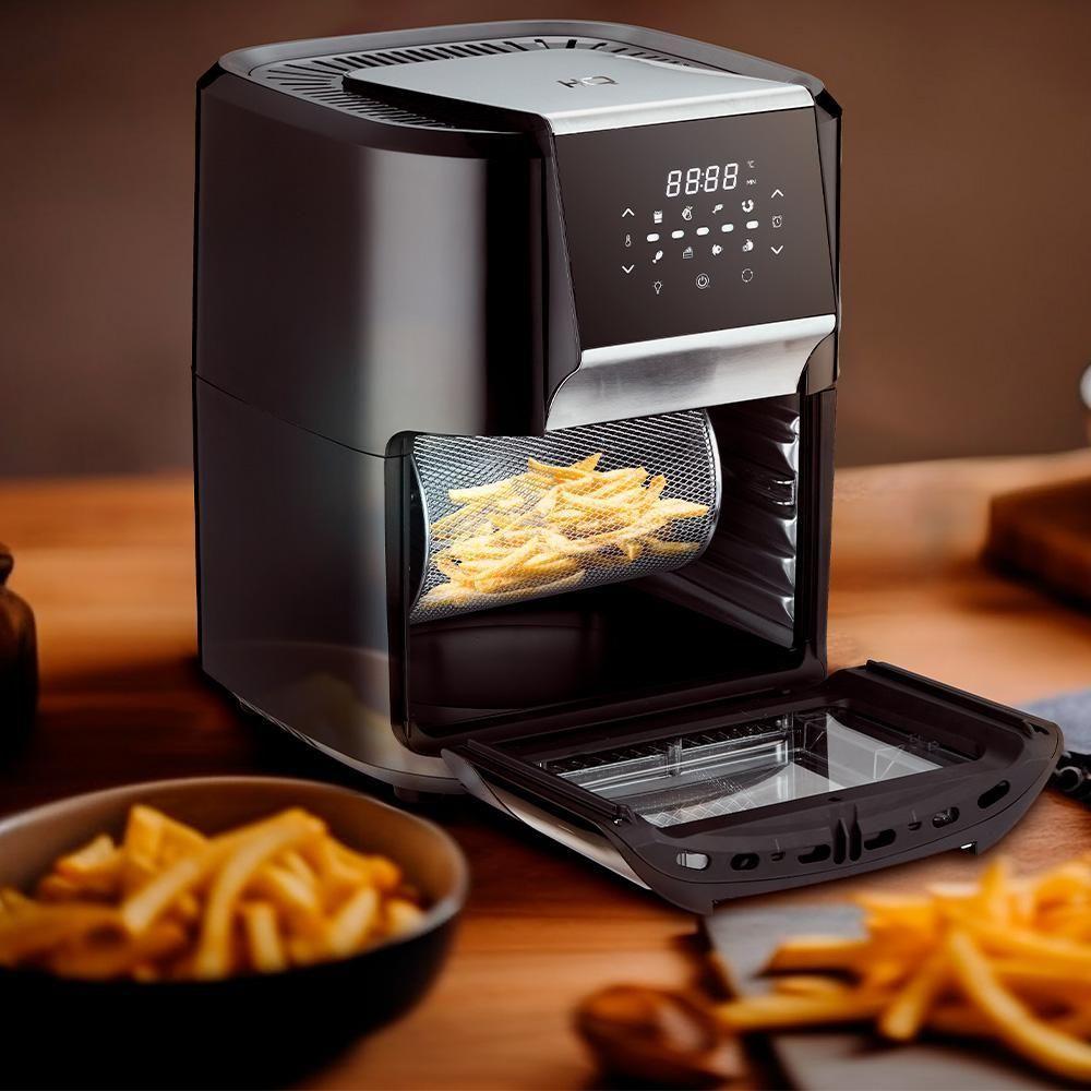Fritadeira Elétrica Air Fryer Multifuncional HQ 12 Litros 1700W Preto RA-015 220V - 5