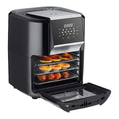 Fritadeira Elétrica Air Fryer Multifuncional HQ 12 Litros 1700W Preto RA-015 220V
