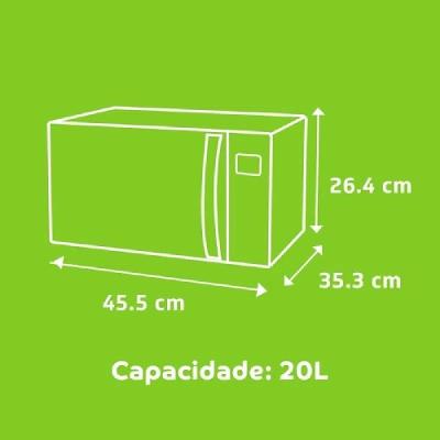 Micro-ondas Consul 20 Litros Com Função Descongelar Branco CMA20BB 220V