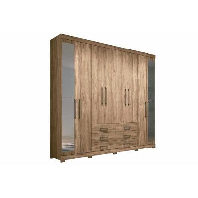 Guarda Roupa Casal Master 8.6 Atacama 8 Portas Bater 6 Gavetas Atacama Santos Andirá