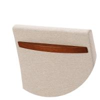 Cadeira Cores Neutras Revestida Com Tecido Lindo Para Sala De Jantar Ou Cozinha