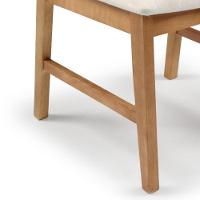 Cadeira Suprema Encosto Curvo Em Madeira Cor Freijó Tecido Linho 132, Estrutura Maciça Cores Neutras - 9