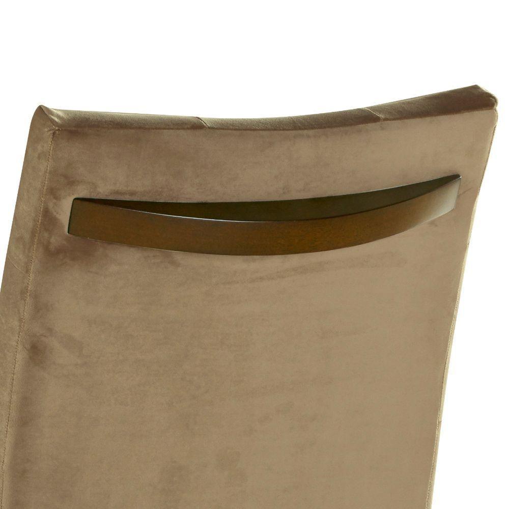 Cadeira Omega Com Pegador Madeira Maciça Cores Neutras E Tecido Para Sala De Jantar Ou Cozinha - 6