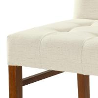 Cadeira Omega Cores Neutras Revestida Com Tecido Lindo Para Sala De Jantar Ou Cozinha - 2