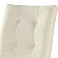 Cadeira Omega Cores Neutras Revestida Com Tecido Lindo Para Sala De Jantar Ou Cozinha