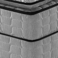 Cama Box Queen + Colchão Ortopedico Espuma D33 Hanover Cinza - 7