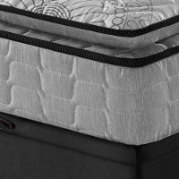 Cama Box Baú Viúva Preto + Colchão Ortopedico Espuma 128cm - 2