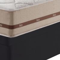 Cama Baú Solteiro King Preto + Colchão Molas Bahamas 96cm - 3
