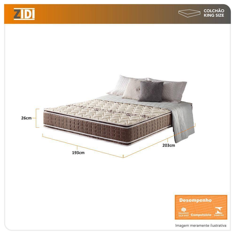 Colchão King Orleans Espuma D70-d28 Dupla Face Pillow Top Marrom - 5