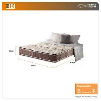 Colchão King Orleans Espuma D70-d28 Dupla Face Pillow Top Marrom - 5