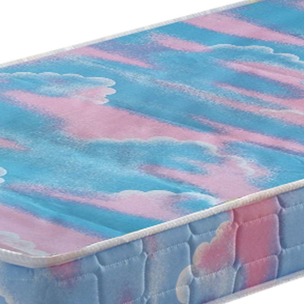 Colchão Berço Baby New York Espuma D18 Liso 70x130x8cm Azul - 6