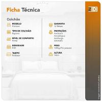 Colchão Queen Hanover Espuma D33 Bordado 158x198x14cm - 3