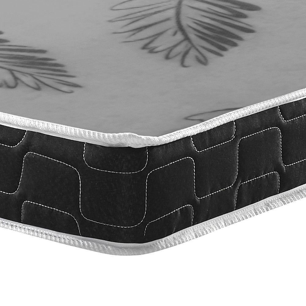 Colchão Viúvo Espuma D20 Querubin 128x188x12 Dupla Face Liso Preto - 6