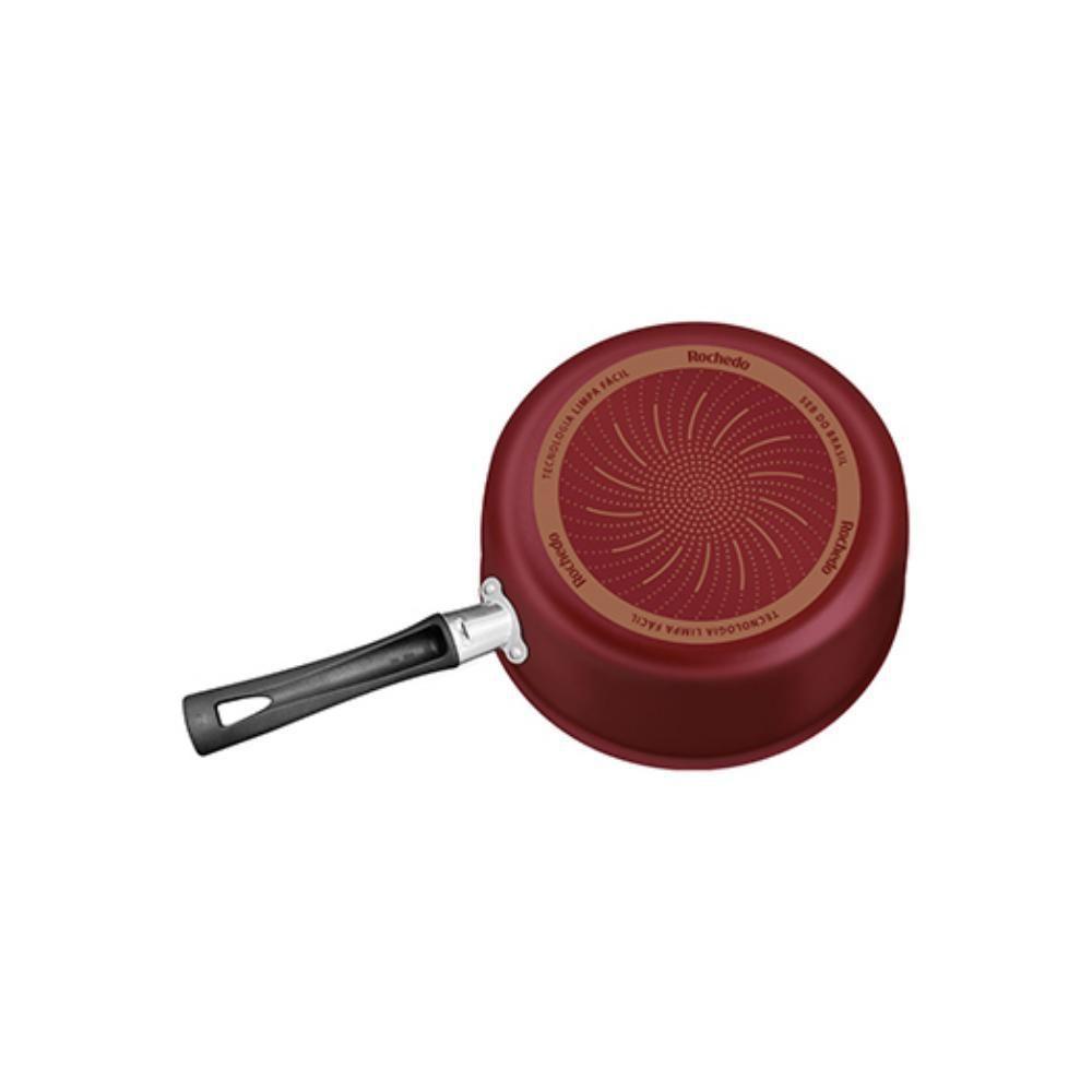 Conjunto De Panelas Rochedo Limpa Fácil 5 Peças Vermelho - 2