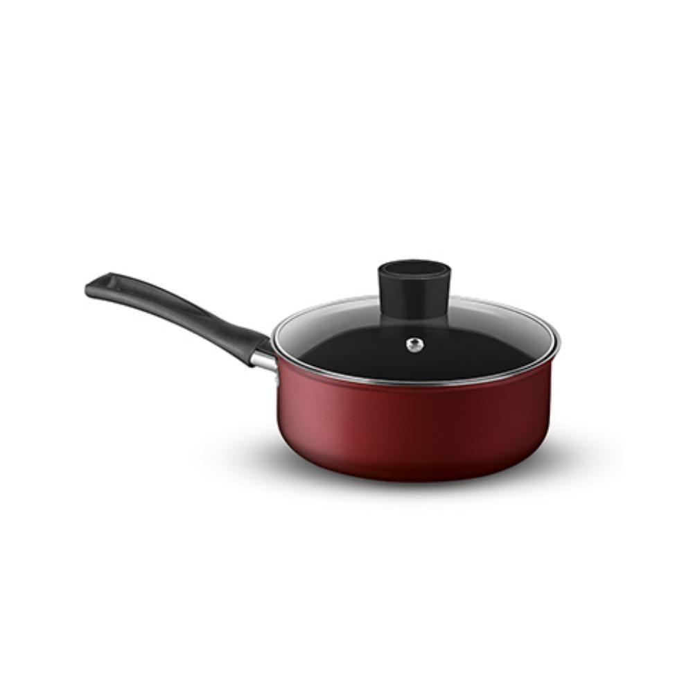 Conjunto De Panelas Rochedo Limpa Fácil 5 Peças Vermelho - 7