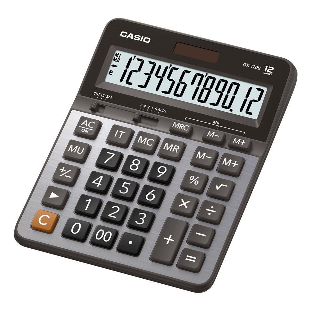 Calculadora De Mesa Casio Gx-120b 12 Dígitos Prata - 2