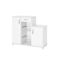 Balcão Com Fruteira 2 Portas 1 Gaveta Diva Branco Notável Móveis Branco - 4