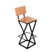 Banqueta Zênite Com Encosto - Preto - Assento Compensado Assento Compensado - 72cm - 1