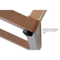 Banqueta Zênite Com Encosto - Cobre - Assento Estofado Pérola - 75cm - 7