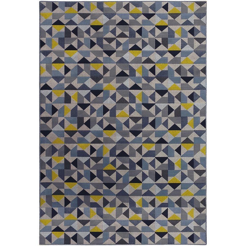 Tapete Sala School Caleidoscopio Azul 2,00x2,90 São Carlos - 1