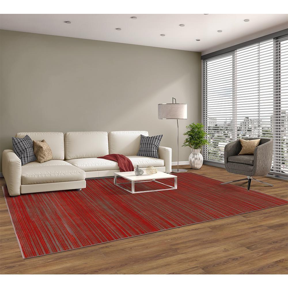 Tapete Para Sala School Risca Vermelho 2,00x2,90 São Carlos - 5