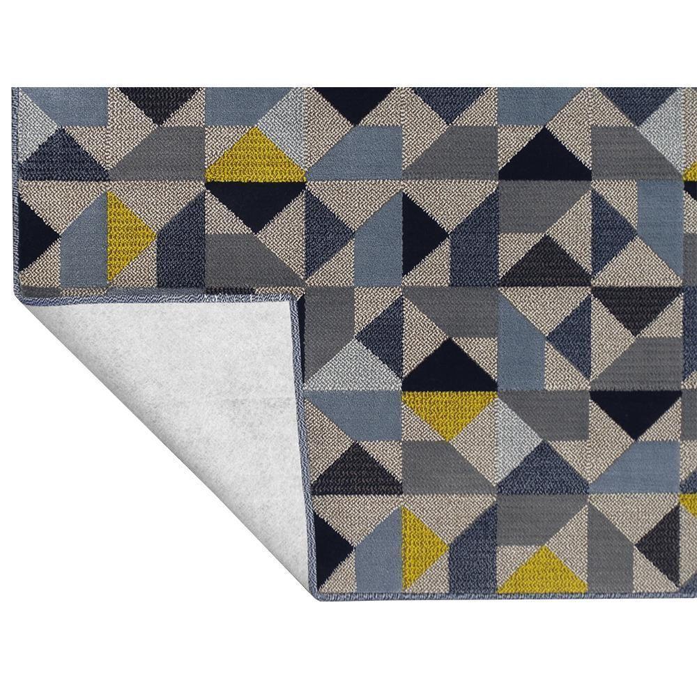 Tapete Sala School Caleidoscopio Azul 1,50x2,00 São Carlos - 2