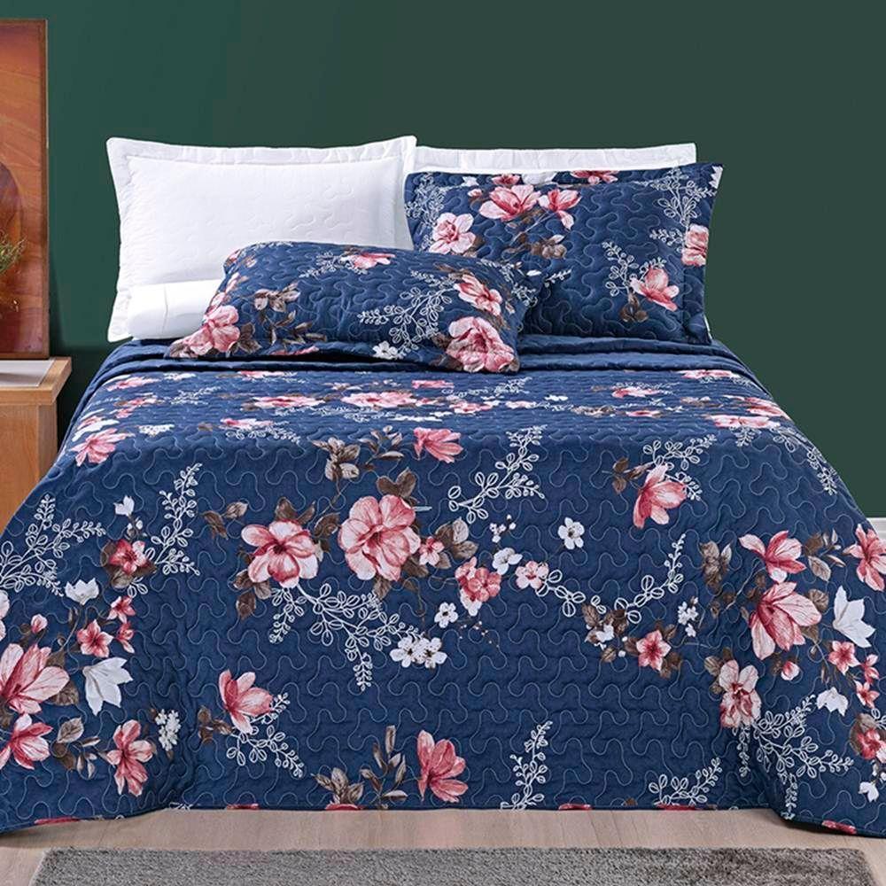 Cobre Leito Queen Dupla Face Avere 200 Fios Estampado 3 Peças - Encantada - 3