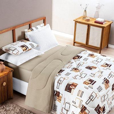 Edredom Casal Padrão Dupla Face Quality Malha 100% Algodão 1 Peça - Avela