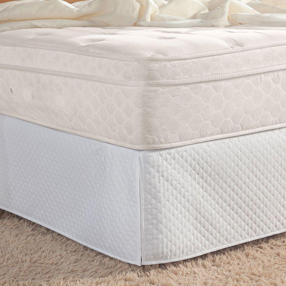 Saia Para Cama Box Queen Pratic Matelada 1 Peça - Branco - 1