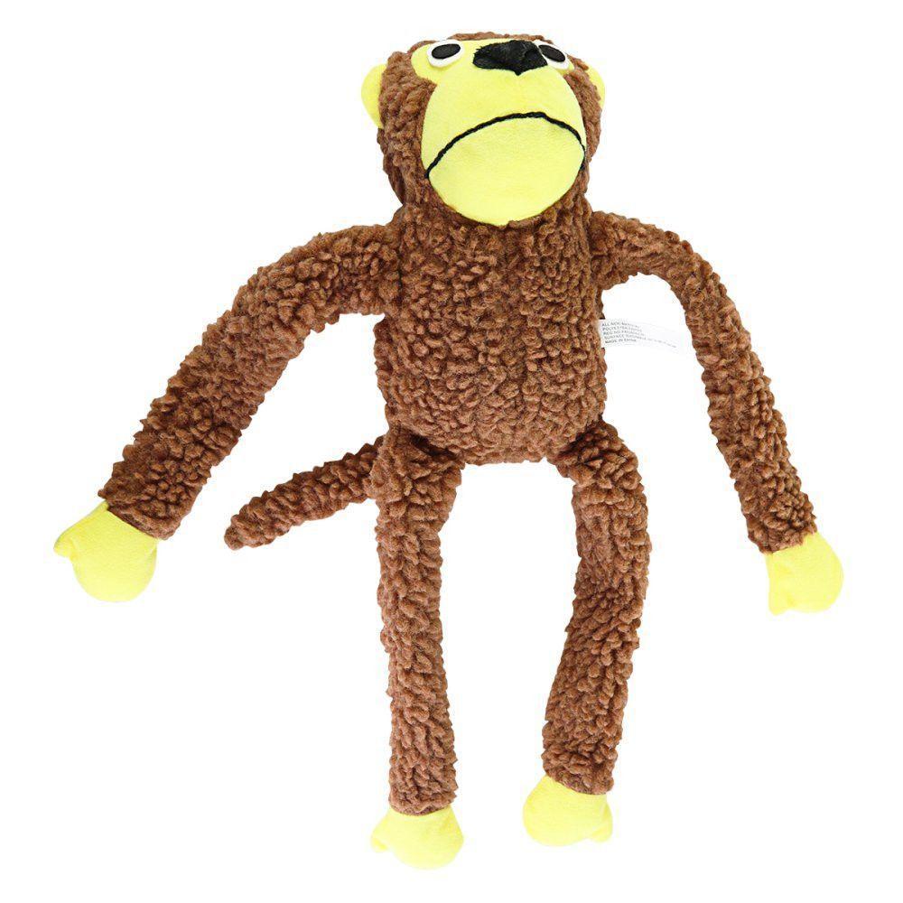 Macaco Mordedor Com Apito De Brinquedo Para Pet Grande - 5