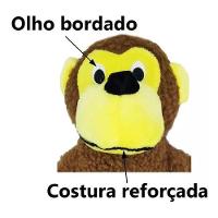 Macaco Mordedor Com Apito De Brinquedo Para Pet Grande - 9