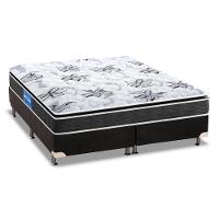 Cama Box Queen: Colchão Ortopédico Probel Guarda Costas Extra Firme + Base CRC Suede Black(158x198) - 1