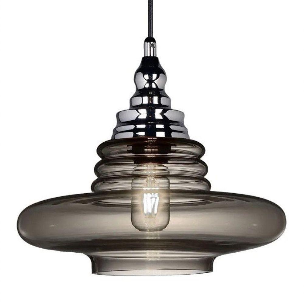 Pendente Hoa Cromado-fume - 2