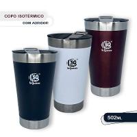 Copo Térmico De Aço Inoxidável Com Abridor E Tampa Cor:branco - 5