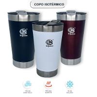 Lançamento Copo Térmico Cerveja Abridor 500ml - Branco - 6