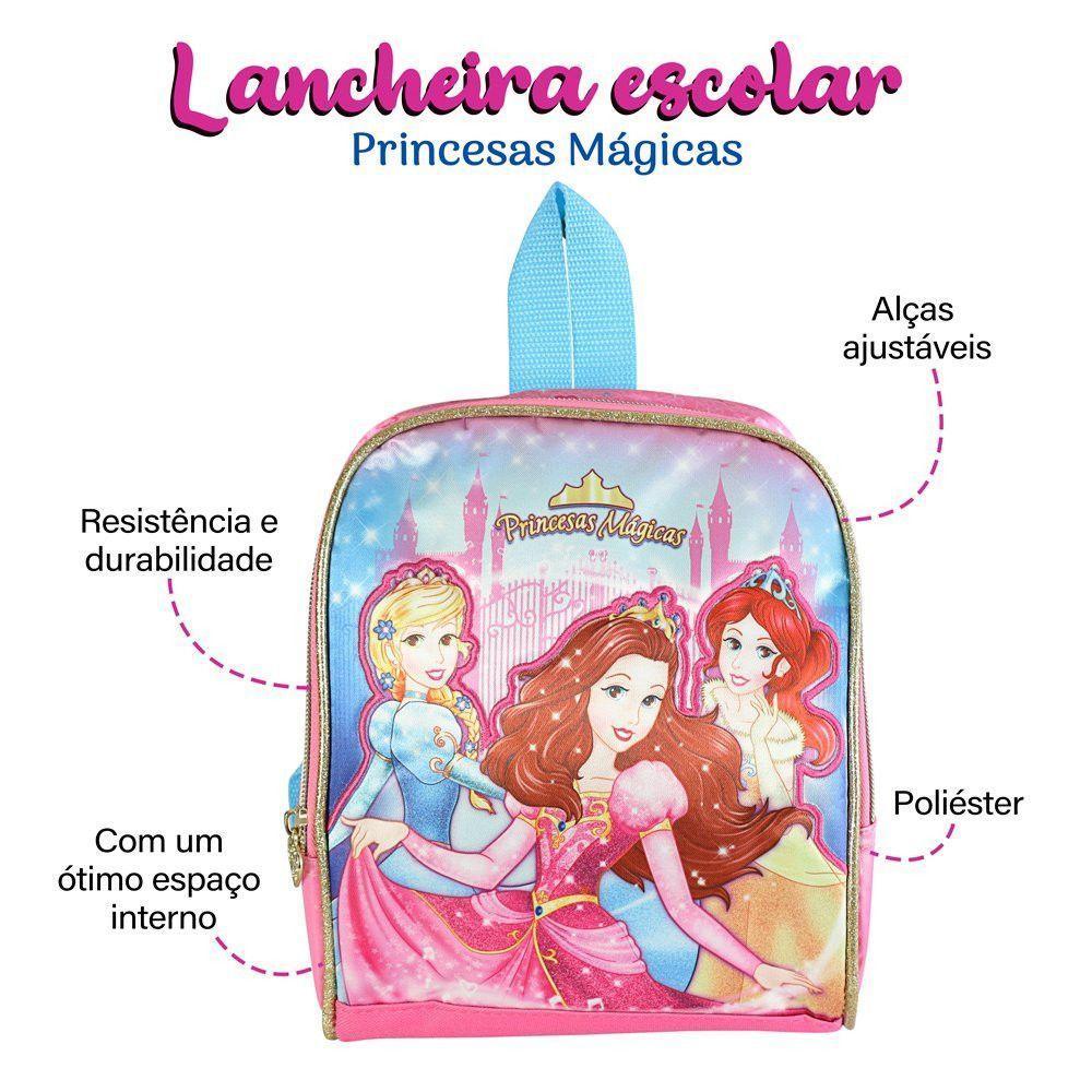 Lancheira Térmica Escolar De Alças Com 3 Modelos Diferentes Modelo:princesas Mágicas - 2