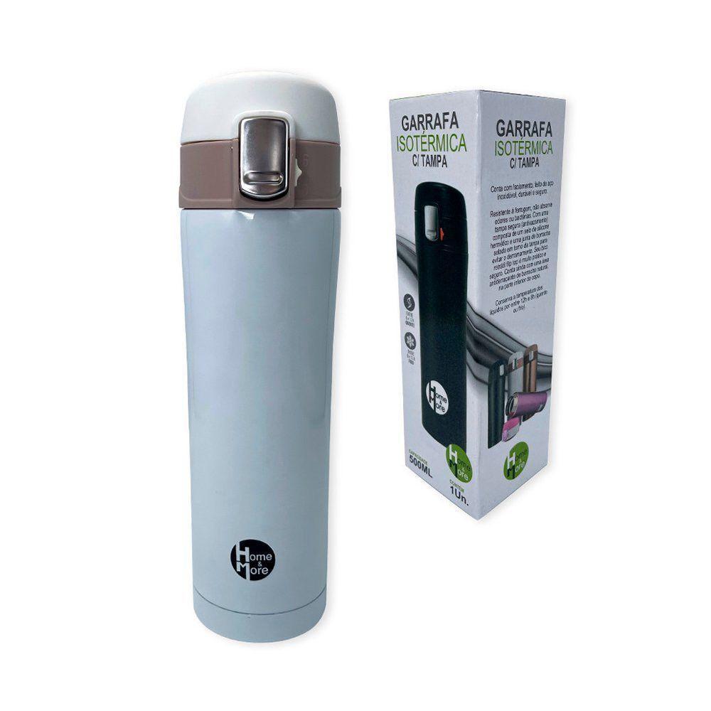 Garrafa Térmica Aço Inox 500ml Com 5 Cores Para Escolher Cor:branca - 1