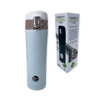 Garrafa Térmica Aço Inox 500ml Com 5 Cores Para Escolher Cor:branca - 1