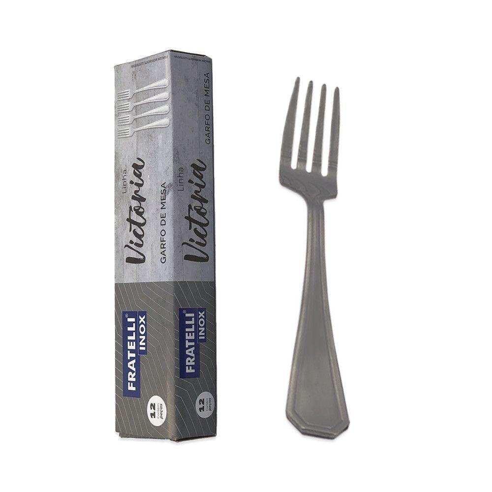 Kit 12 Garfos De Mesa Em Aço Inox - 5