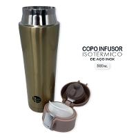 Garrafa Térmica Aço Inox 500ml Com 5 Cores Para Escolher Cor:dourada - 3