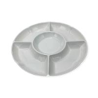 Petisqueira Redonda 5 Divisórias Para Frios E Petiscos 30cm - 1