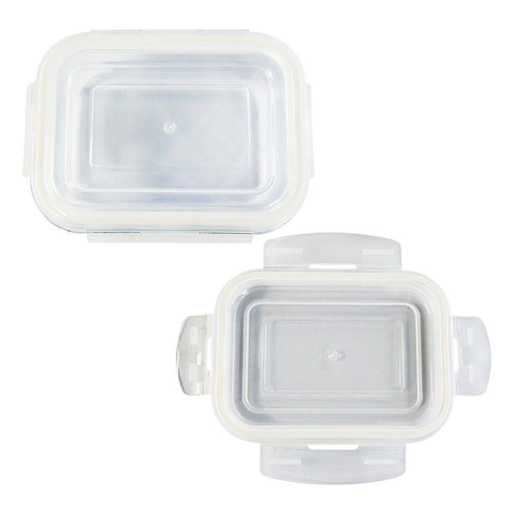 Pote Vidro Hermético Marmita Mantimentos Tampa 640ml - 4