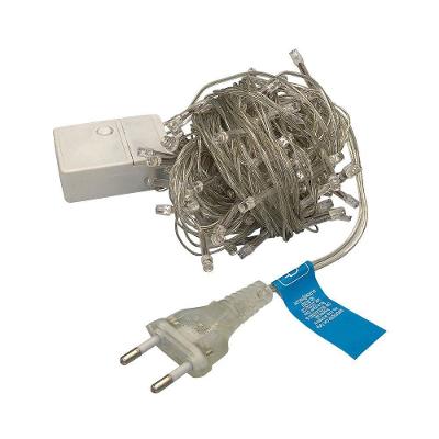 Varal Pisca Pisca 100 Leds Coloridos 9m Com 8 Funções Cor:branco Quente