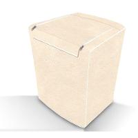 Capa De Máquina De Lavar Abertura Superior Com Zíper Bege M - 1