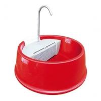 Fonte Bebedouro Bivolt Hidratação Para Cães E Gatos Cor:vermelha - 1