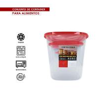 Kit Porta Mantimentos Com 5 Peças Uninjet - Vermelho - 4